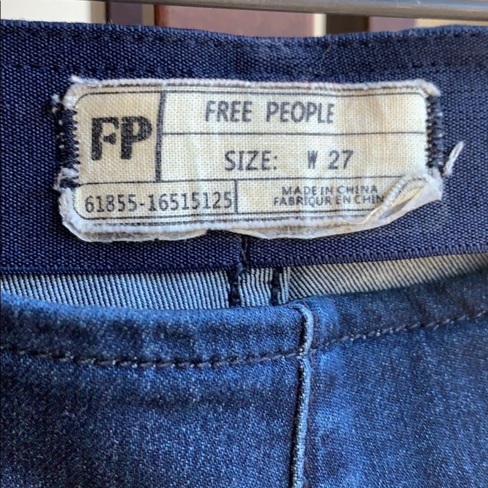 Free People dark washed flare pants
